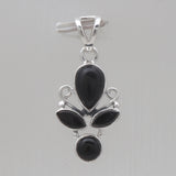 Black Onyx Sterling Silver Pendants