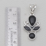 Black Onyx Sterling Silver Pendants