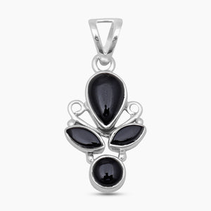 Black Onyx Sterling Silver Pendants