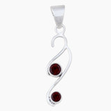 925 Sterling Silver Blue Topaz Pendants