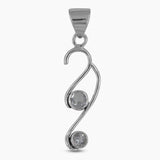 925 Sterling Silver Blue Topaz Pendants
