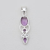 Blue Topaz Silver Designer Pendants