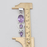 Blue Topaz Silver Designer Pendants