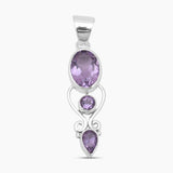 Blue Topaz Silver Designer Pendants