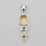 Blue Topaz Silver Designer Pendants