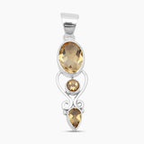 Blue Topaz Silver Designer Pendants