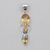 Blue Topaz Silver Designer Pendants