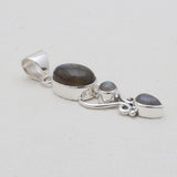 Blue Topaz Silver Designer Pendants
