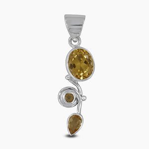 925 Sterling Silver Citrine Pendants