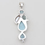 925 Sterling Silver Larimar Pendants