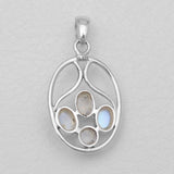 925 Silver Multi Tourmaline Pendants