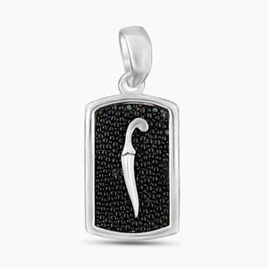 Black Stingray Silver Pendants
