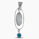 925 Sterling Silver Larimar Pendants