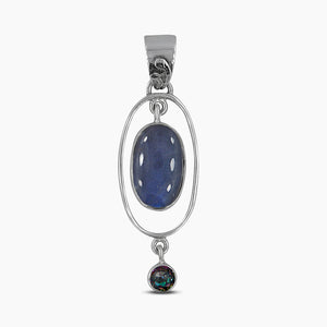 925 Silver Larimar Gemstone Pendants