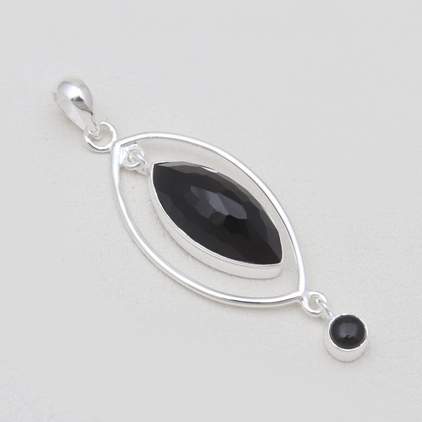 925 Sterling Silver Black Onyx Pendants