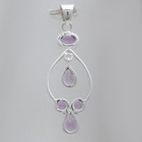 925 Sterling Silver Blue Topaz Pendants