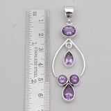 925 Sterling Silver Blue Topaz Pendants