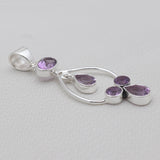 925 Sterling Silver Blue Topaz Pendants