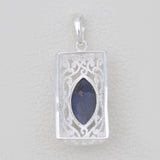 Citrine Marquise Cut Silver Pendants