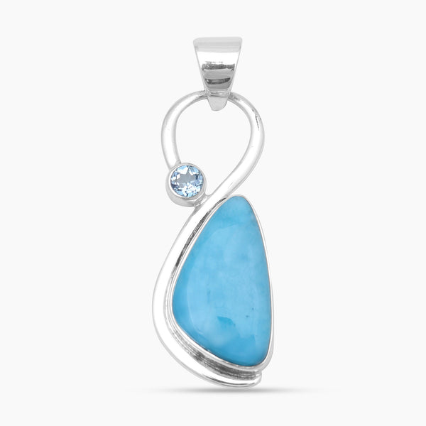 925 Sterling Silver Larimar Pendants