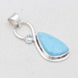 925 Sterling Silver Larimar Pendants