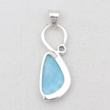 925 Sterling Silver Larimar Pendants