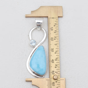 925 Sterling Silver Larimar Pendants