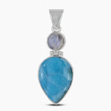 925 Sterling Silver Larimar Pendants