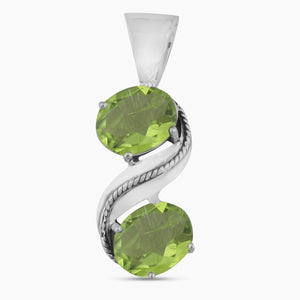 925 Sterling Silver Peridot Pendants