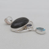 Rainbow Moonstone Silver Pendants