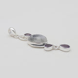 Moonstone & Amethyst Silver Pendants