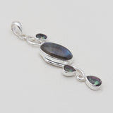 Moonstone & Amethyst Silver Pendants