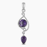 925 Sterling Silver Amethyst Pendants