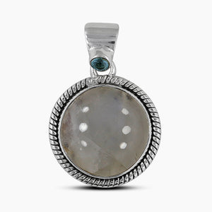 925 Sterling Silver Larimar Pendants