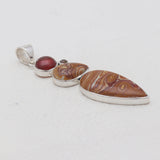 925 Sterling Silver Wagul Jasper Pendants