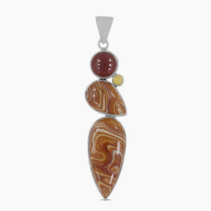 925 Sterling Silver Wagul Jasper Pendants