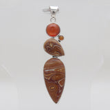 925 Sterling Silver Wagul Jasper Pendants