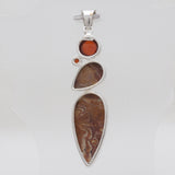 925 Sterling Silver Wagul Jasper Pendants