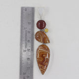 925 Sterling Silver Wagul Jasper Pendants