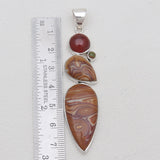 925 Sterling Silver Wagul Jasper Pendants