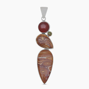 925 Sterling Silver Wagul Jasper Pendants