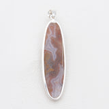 925 Sterling Silver Aqua Nueva & Garnet Pendants