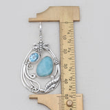 Larimar & Blue Topaz Silver Pendants