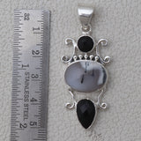 925 Silver Dendritic Opal Pendant