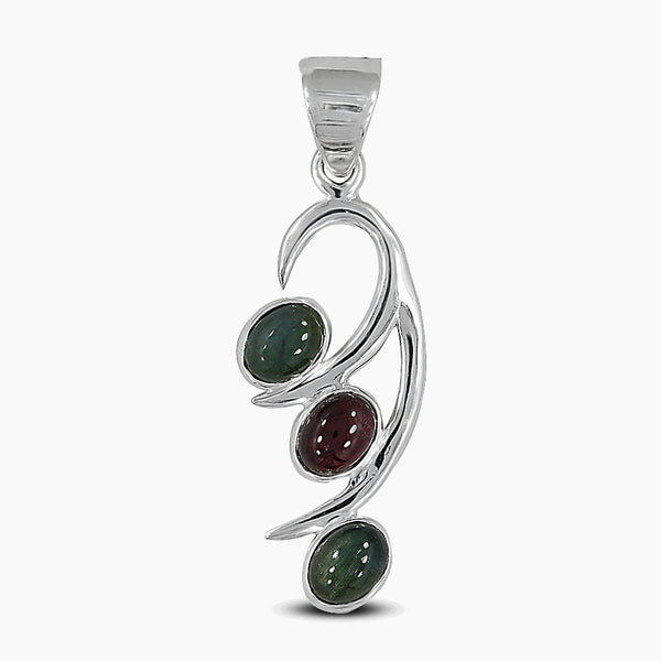 925 Sterling Silver Tourmaline Pendants