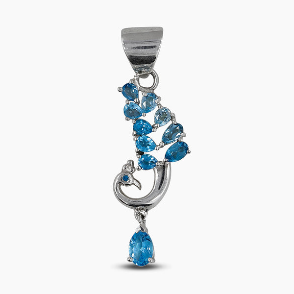 Citrine Peacock Silver Pendants