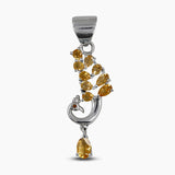 Citrine Peacock Silver Pendants