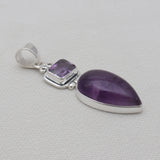 Super Seven & Amethyst Silver Pendants