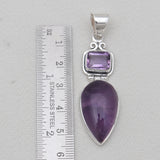 Super Seven & Amethyst Silver Pendants