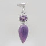 Super Seven & Amethyst Silver Pendants